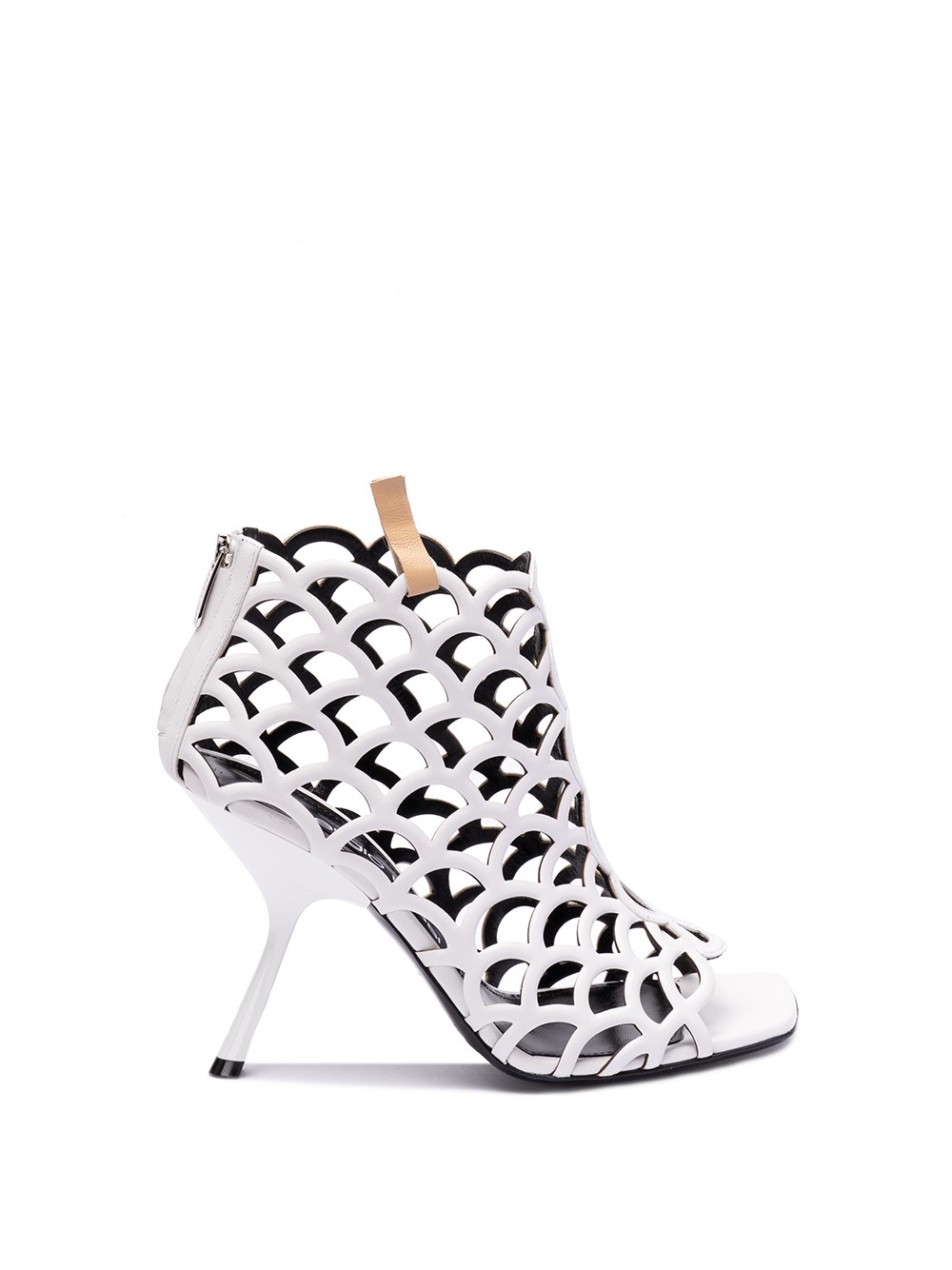Shop Sergio Rossi `sr Mermaid` Sandal Boots In White