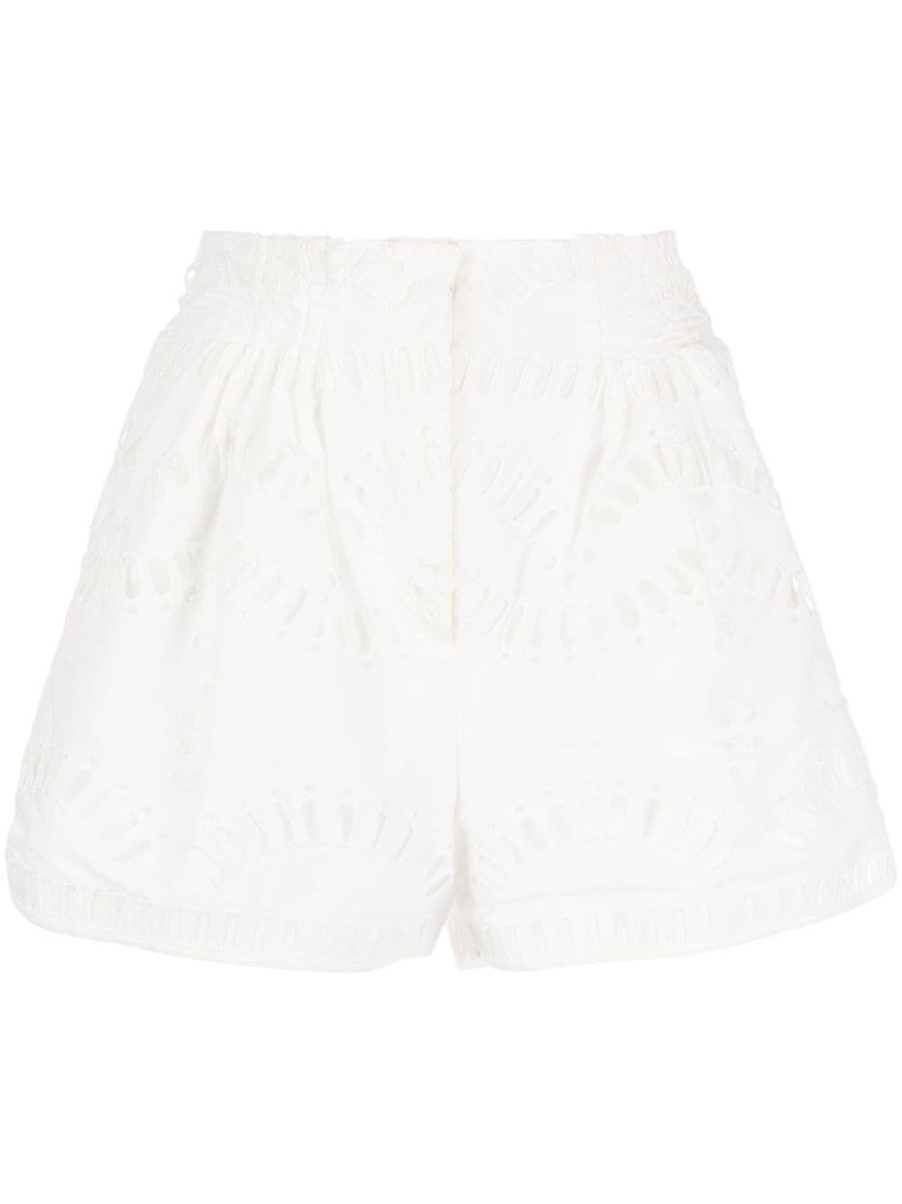Shop Charo Ruiz `palok` Shorts In White