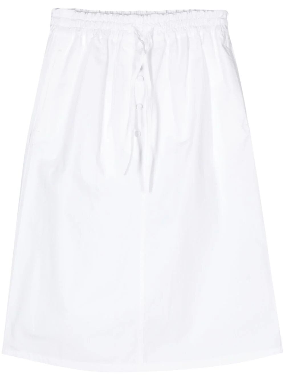 Shop Jil Sander Midi Skirt In White