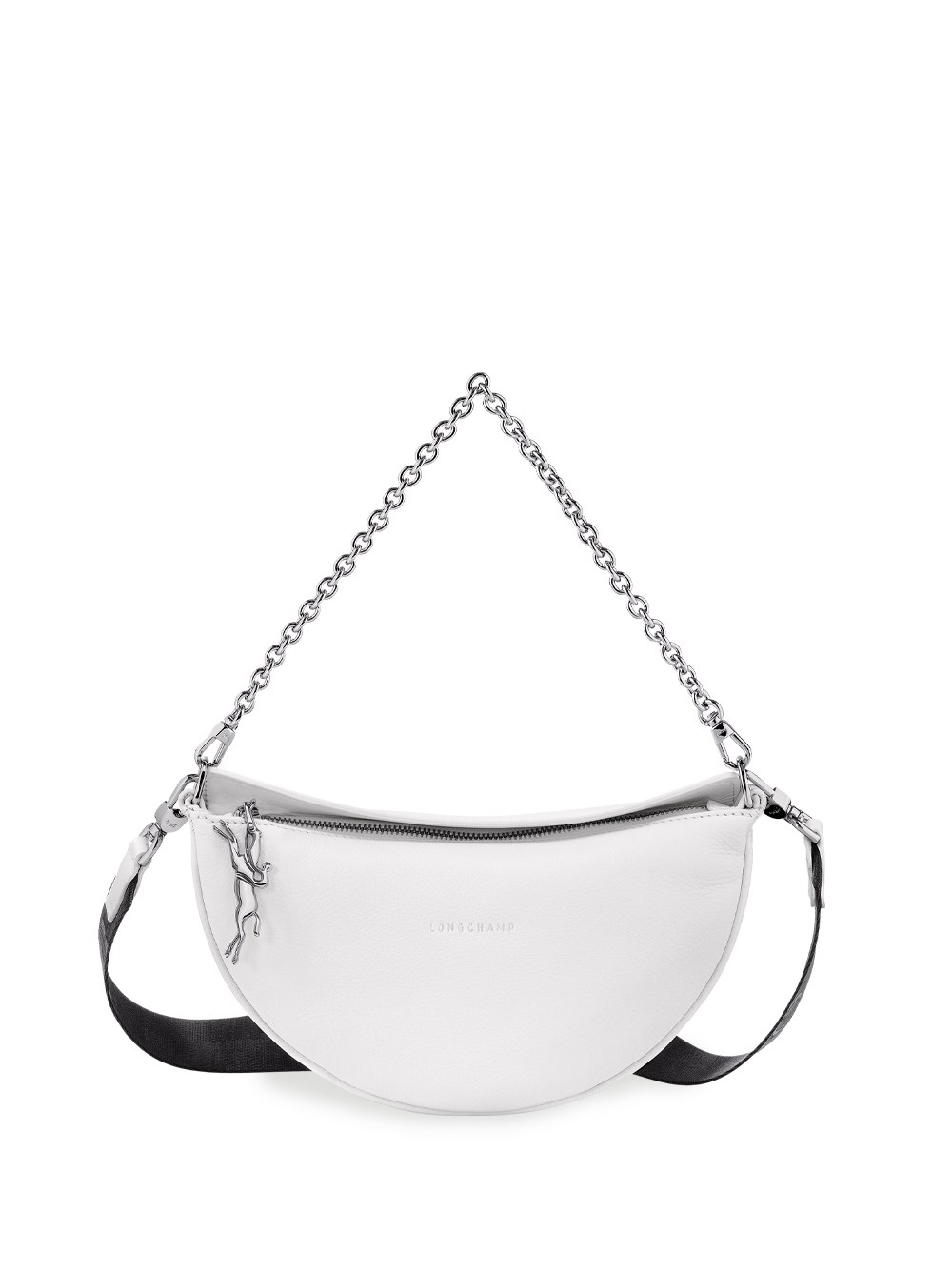 Shop Longchamp `smile` Small Crossbody Bag In White