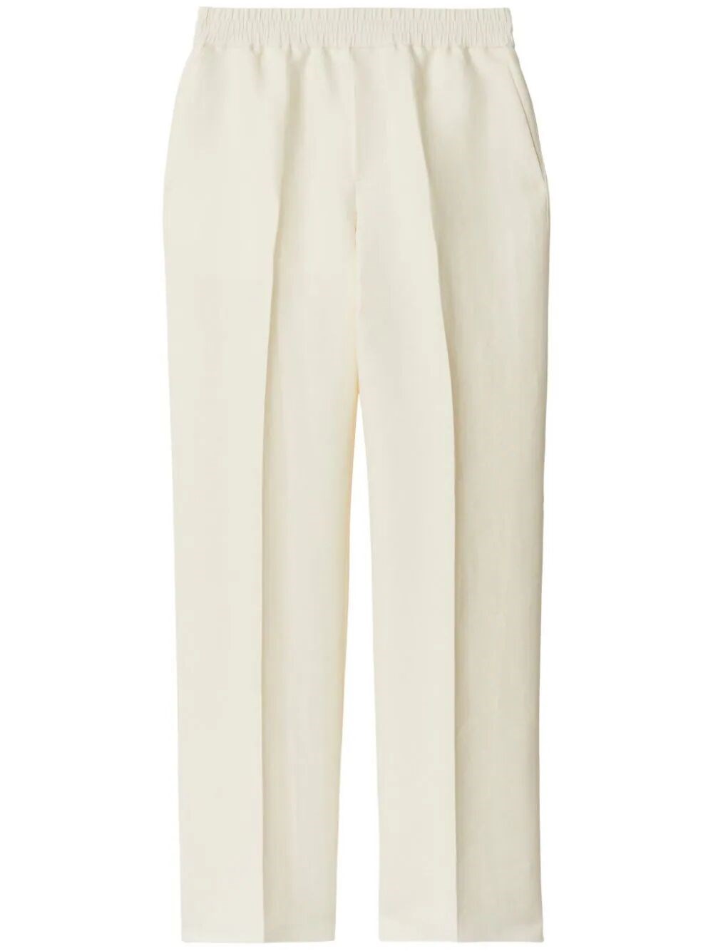 Shop Burberry Pants In White