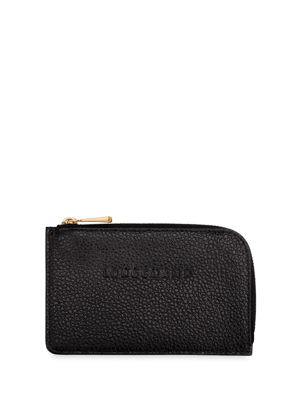 Shop Longchamp `le Foulonné` Card Holder In Black  