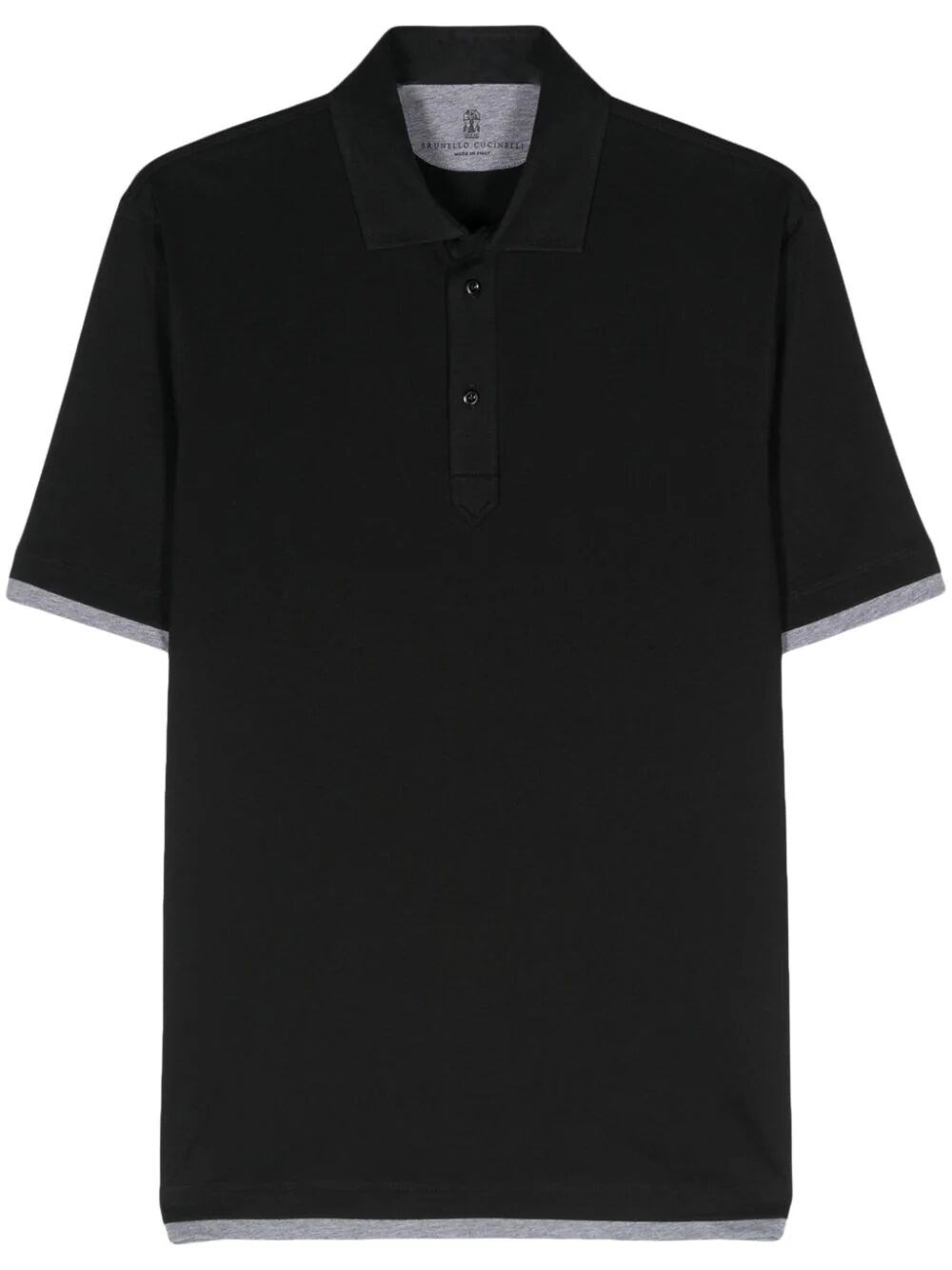 Shop Brunello Cucinelli Polo Shirt In Black  