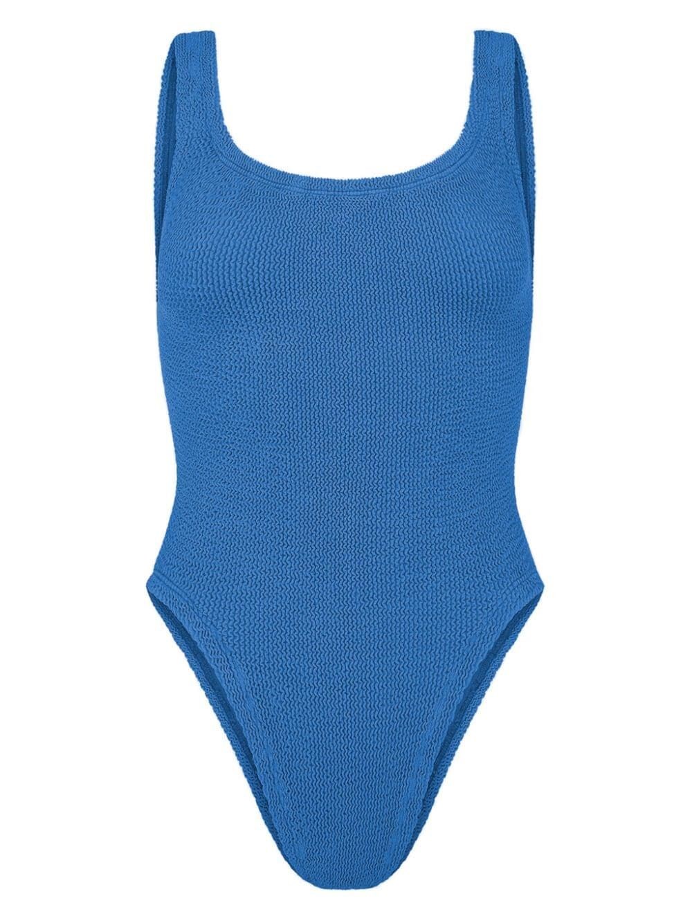 Shop Hunza G One-piece Swimsuit In Metallic