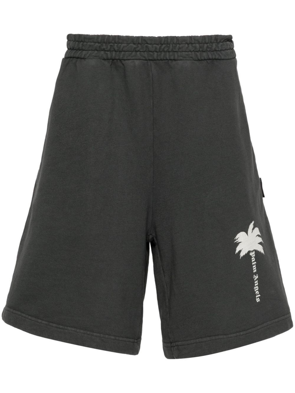 Shop Palm Angels `the Palm Gd` Shorts In Gray