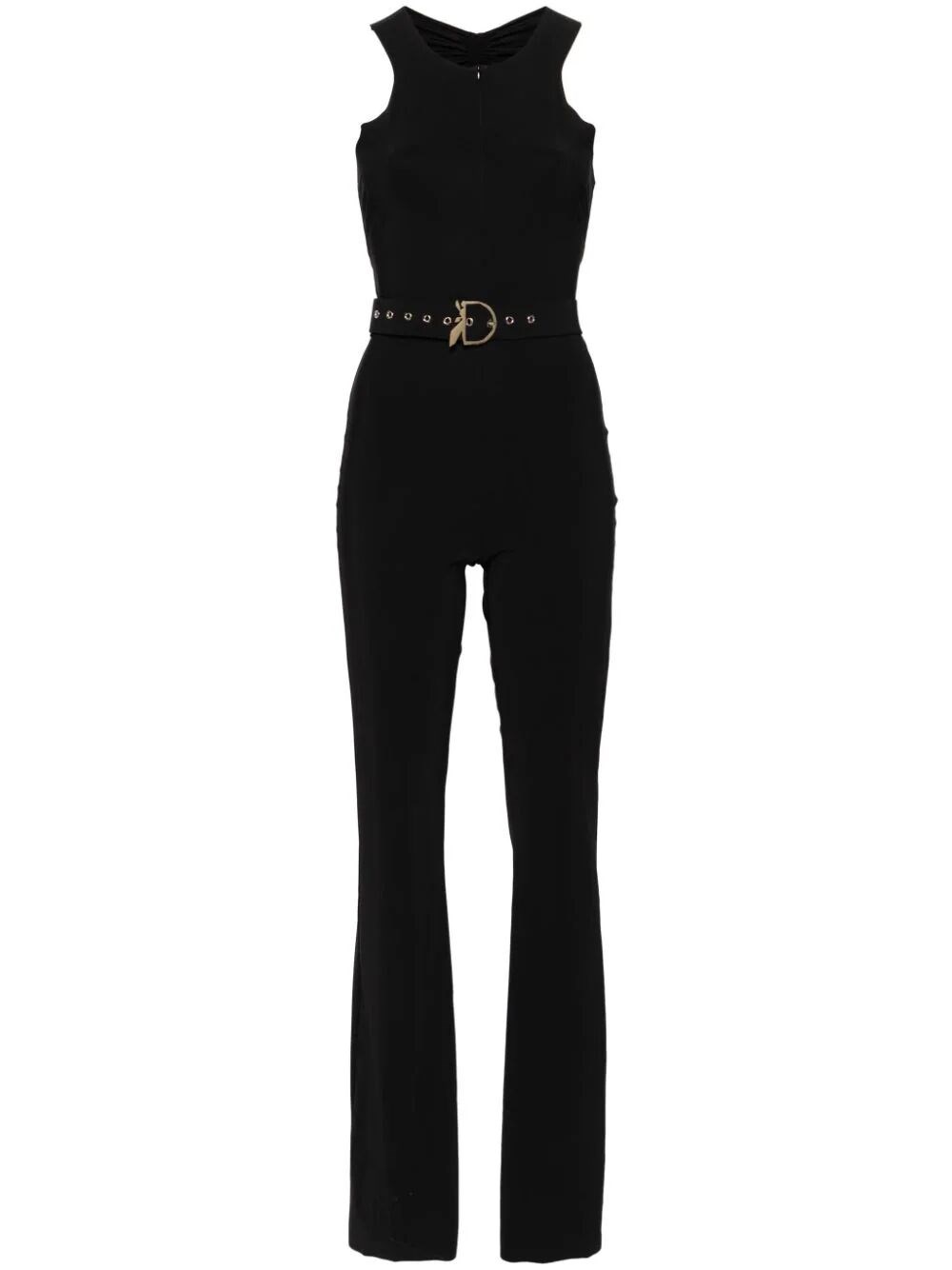 Shop Patrizia Pepe `essential` Jumpsuit In Black  