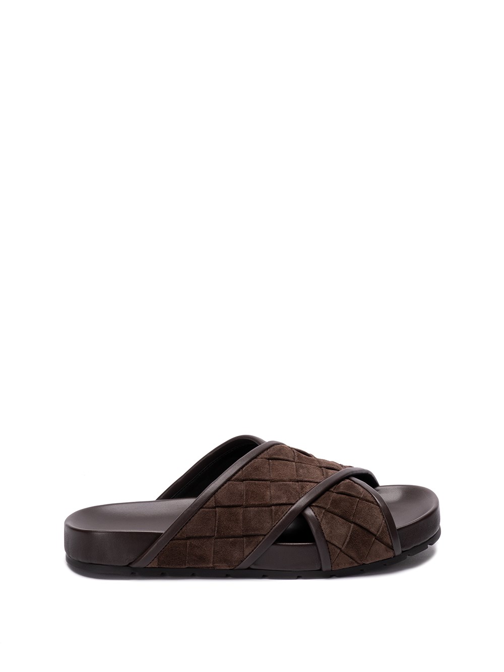 Shop Bottega Veneta `tarik` Sandals In Brown