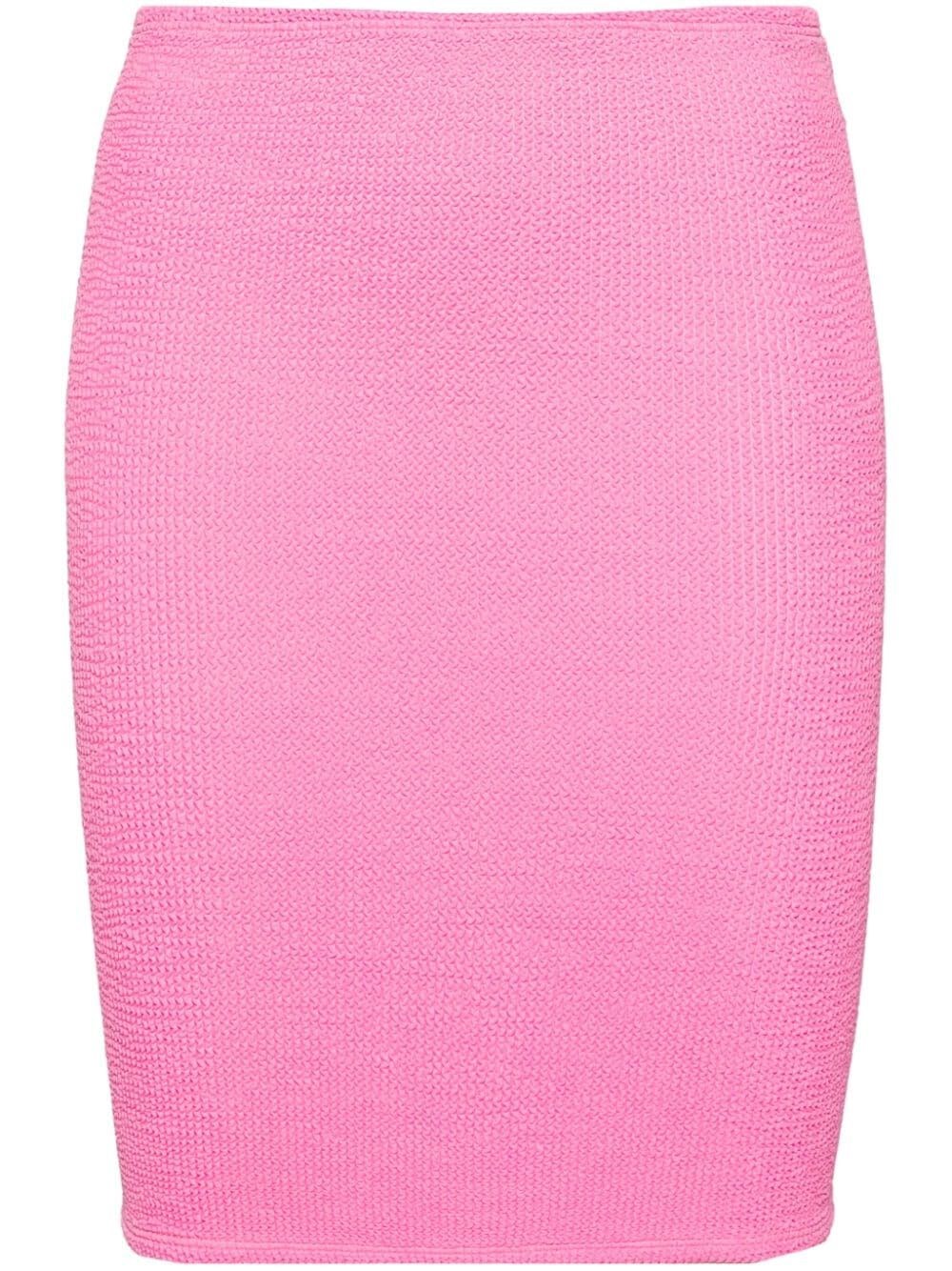 Shop Hunza G Mini Skirt In Pink