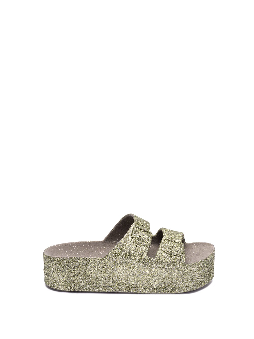 Shop Cacatoes Do Brasil Candy Scented And Sparkly Platform Sandals In Green