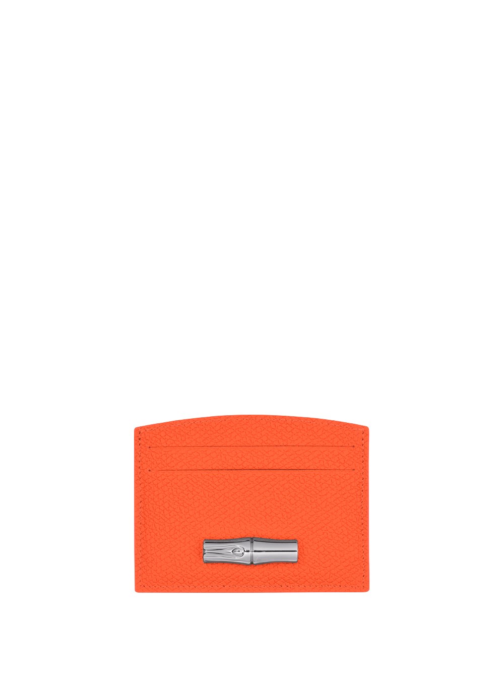 Shop Longchamp `roseau` Card Holder In Yellow