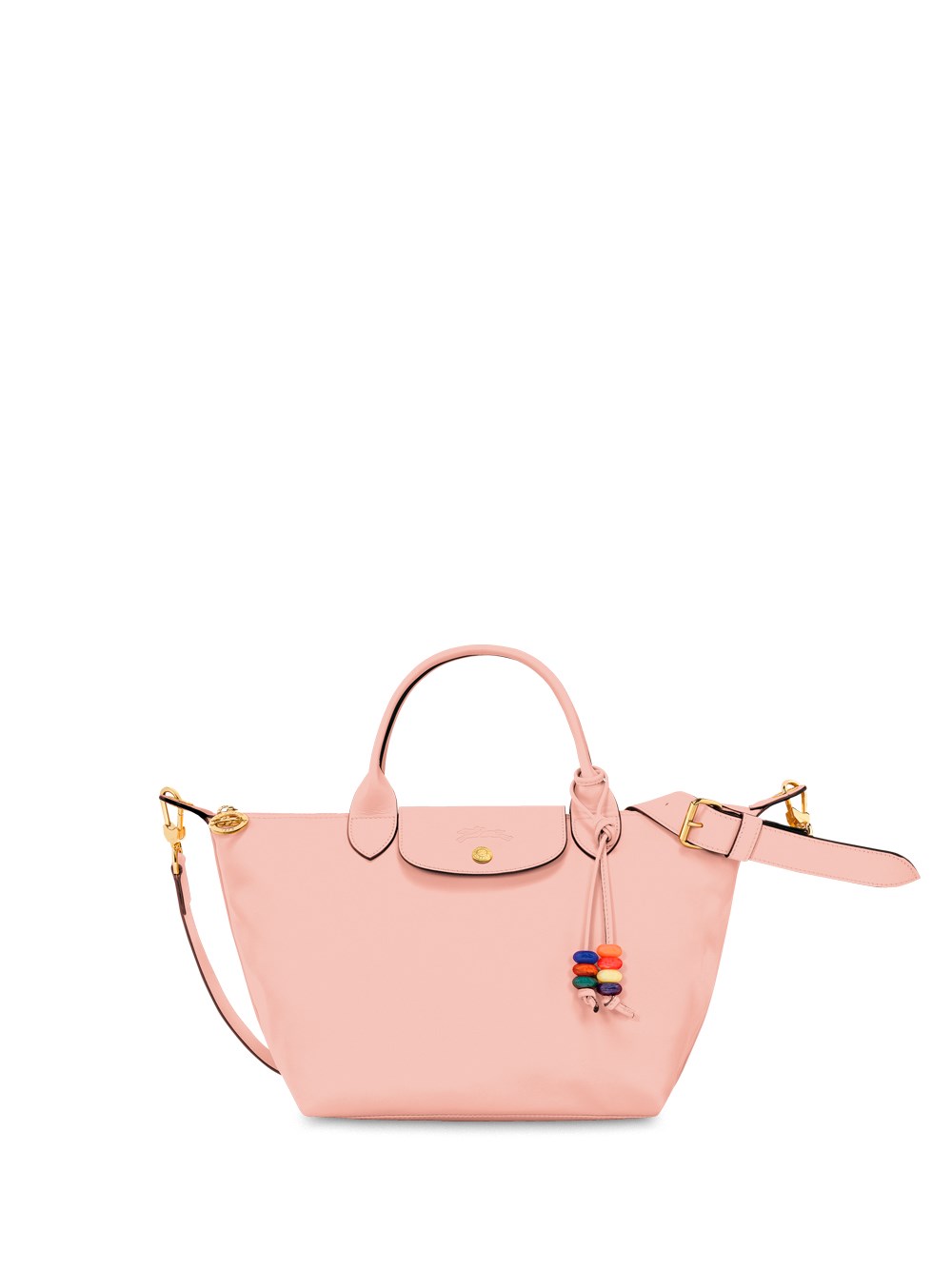 Shop Longchamp `le Pliage Grigri` Small Handbag In Beige