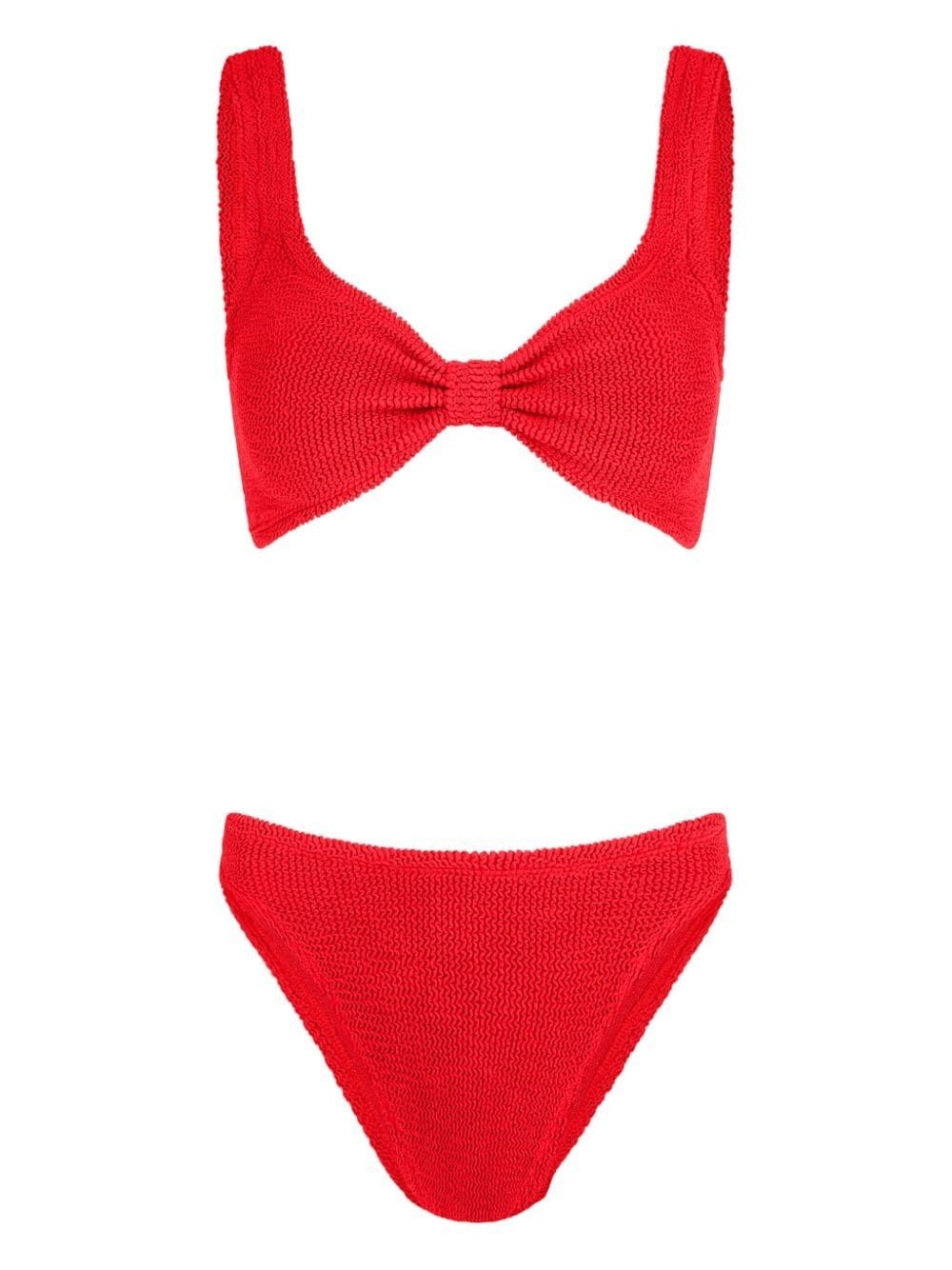 Shop Hunza G `bonnie` Bikini In Red