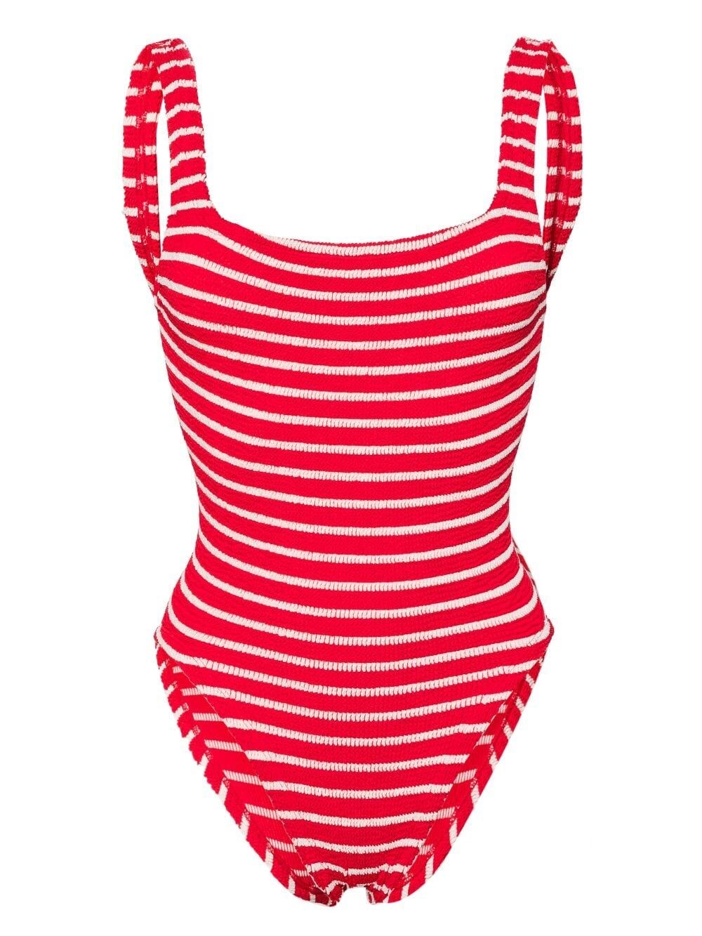 Shop Hunza G One-piece Swimsuit In Multi