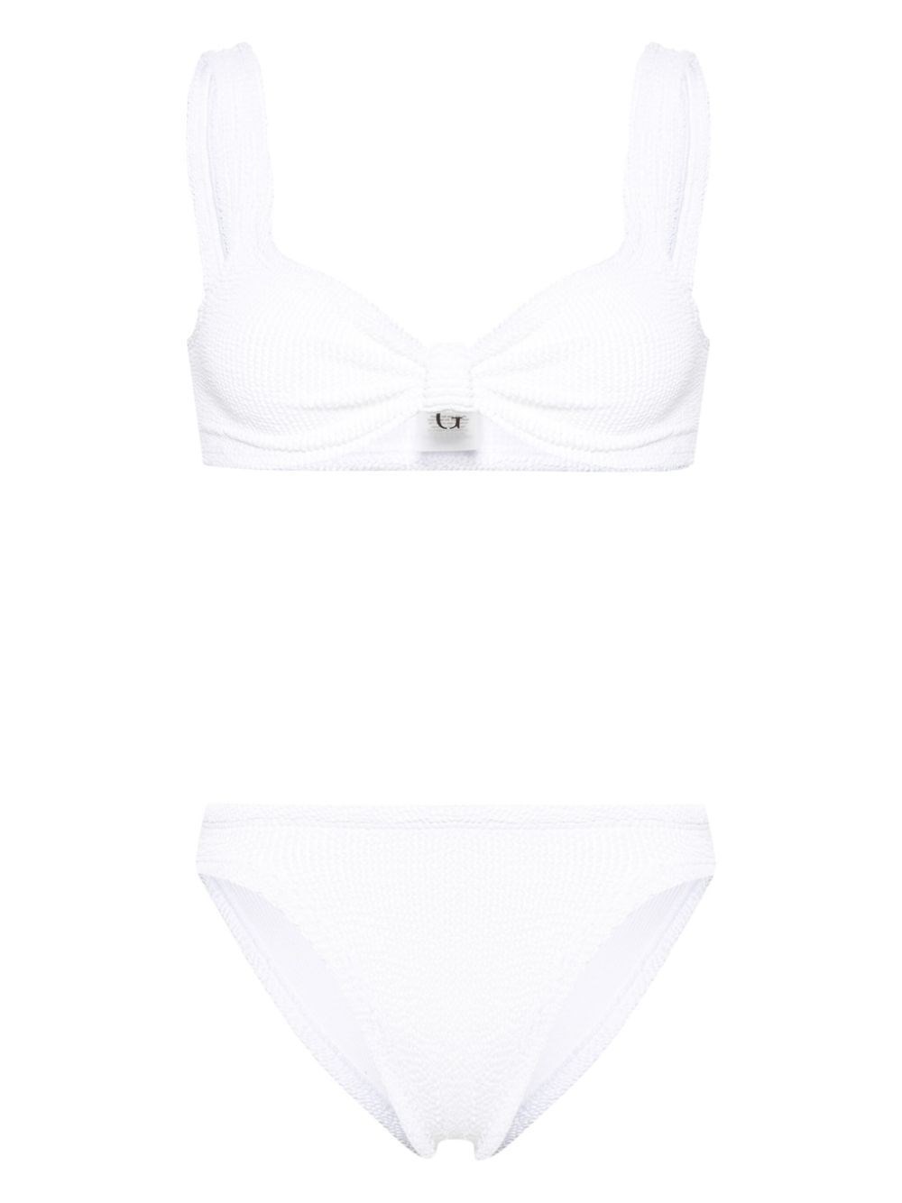 Shop Hunza G `bonnie` Bikini In White