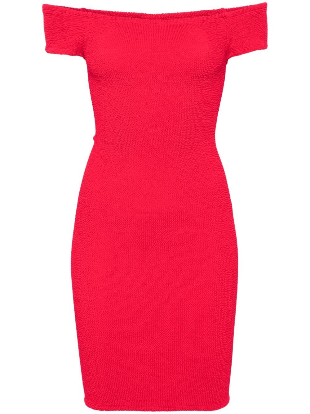 Shop Hunza G `grace` Dress In Red
