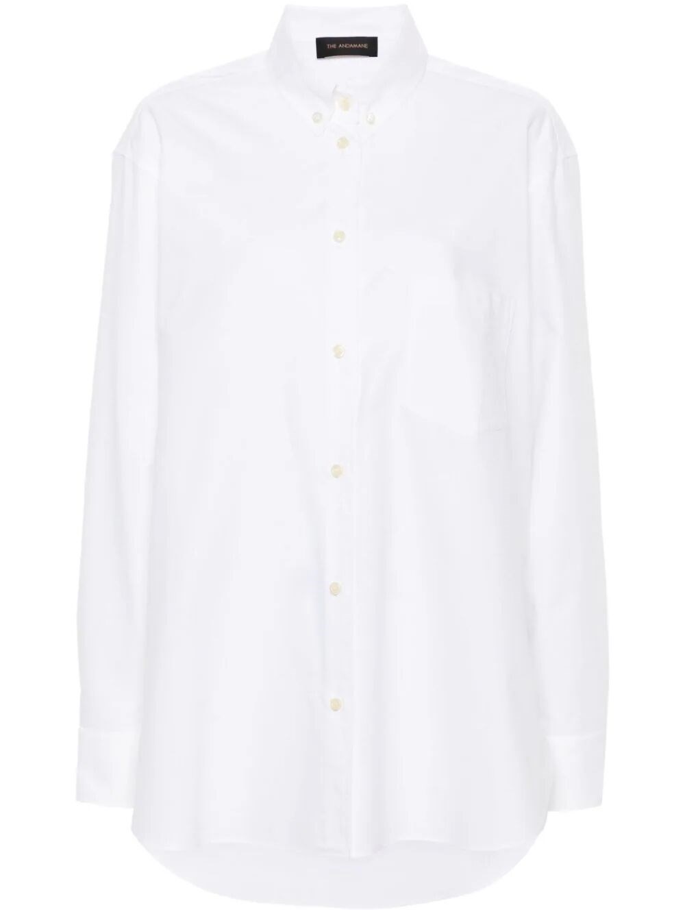 Shop The Andamane `robbie` Oversize Button-down Shirt In White