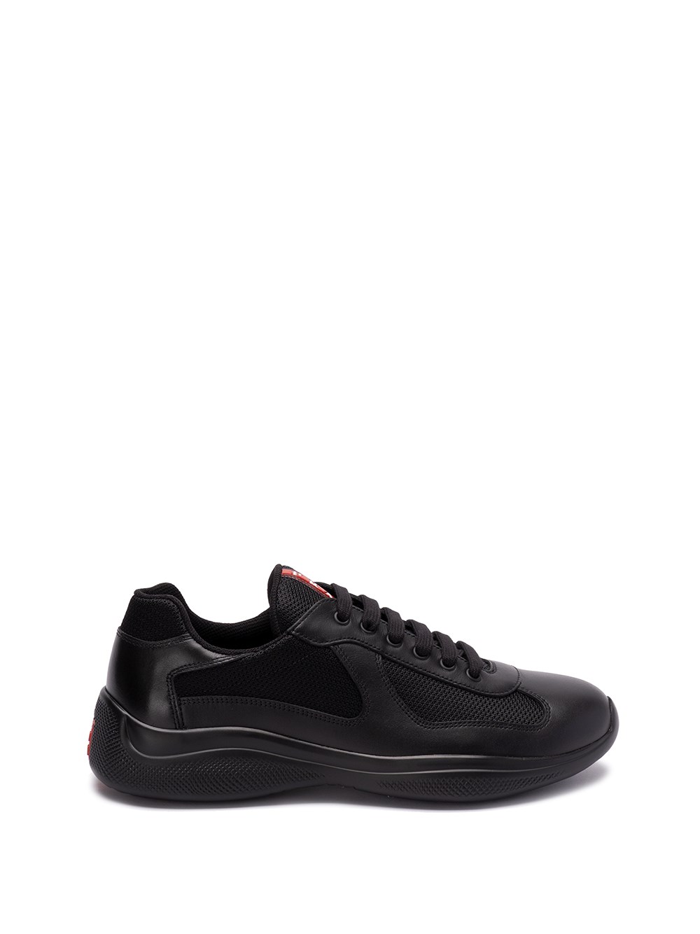 Shop Prada America`s Cup` Sneakers In Black  
