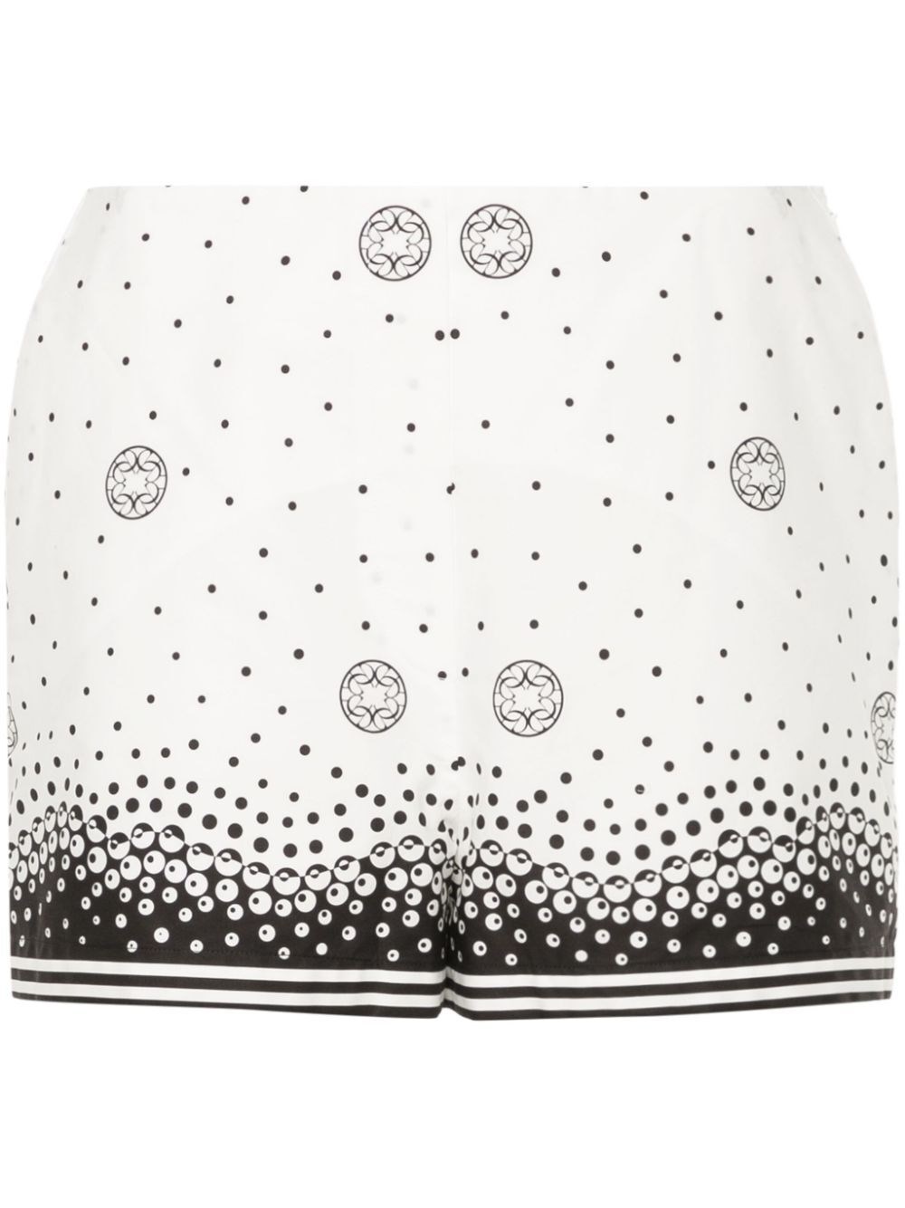 Elie Saab Printed Shorts In White