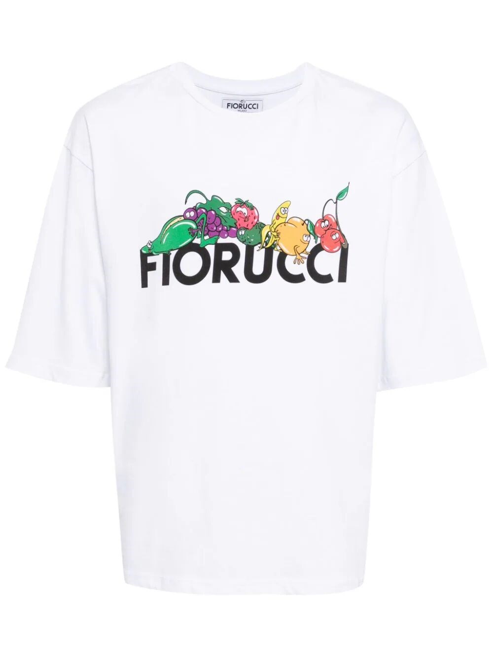 Shop Fiorucci `fruit` Print Regular Fit T-shirt In White