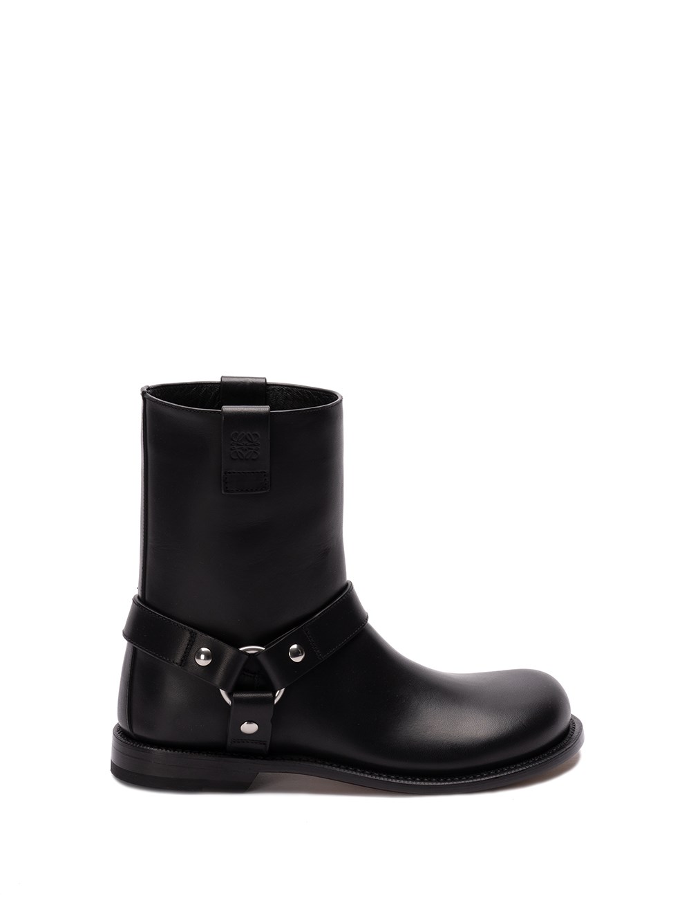 Shop Loewe `campo` Biker Boots In Black  