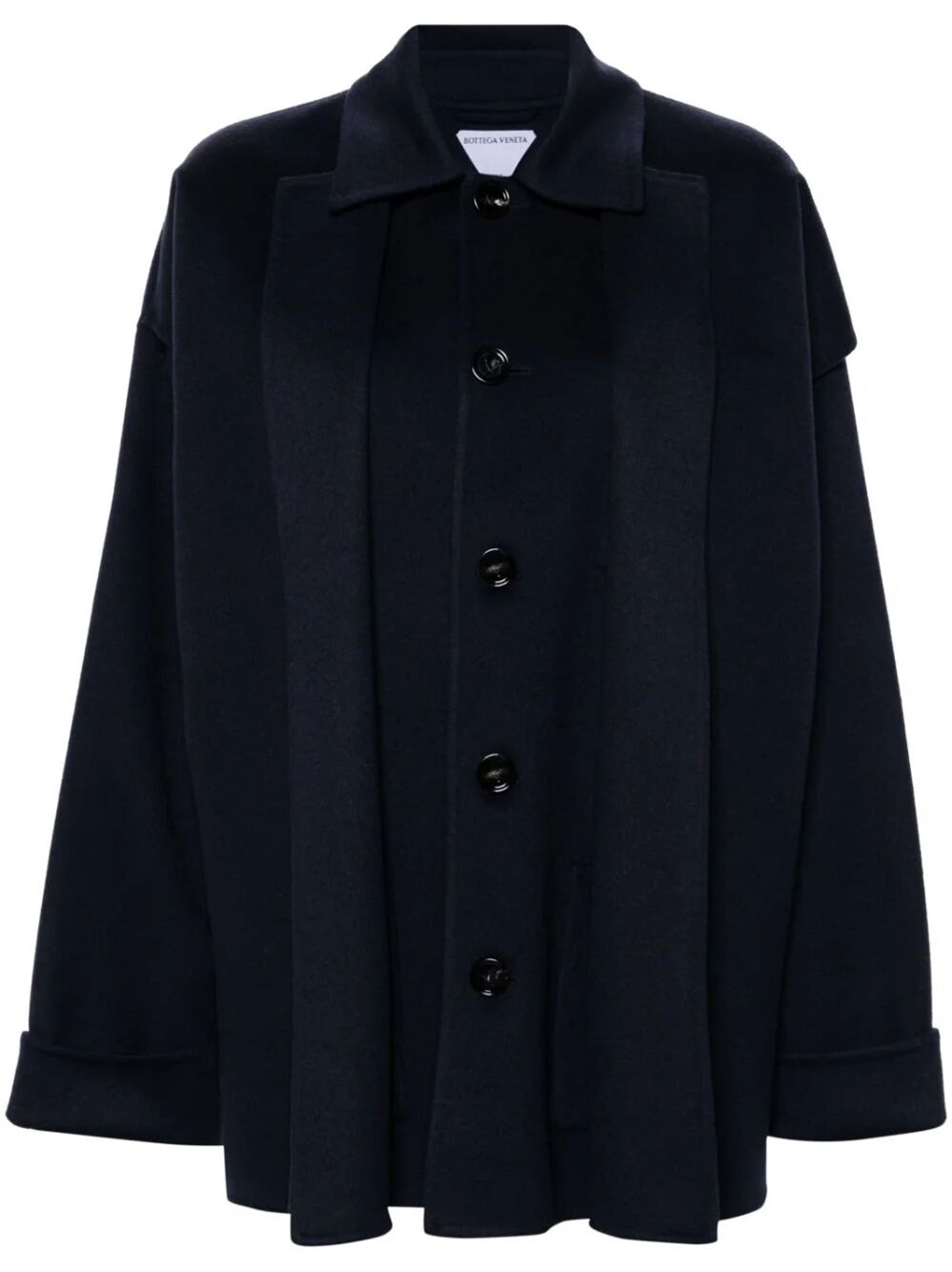 Shop Bottega Veneta Coat In Blue