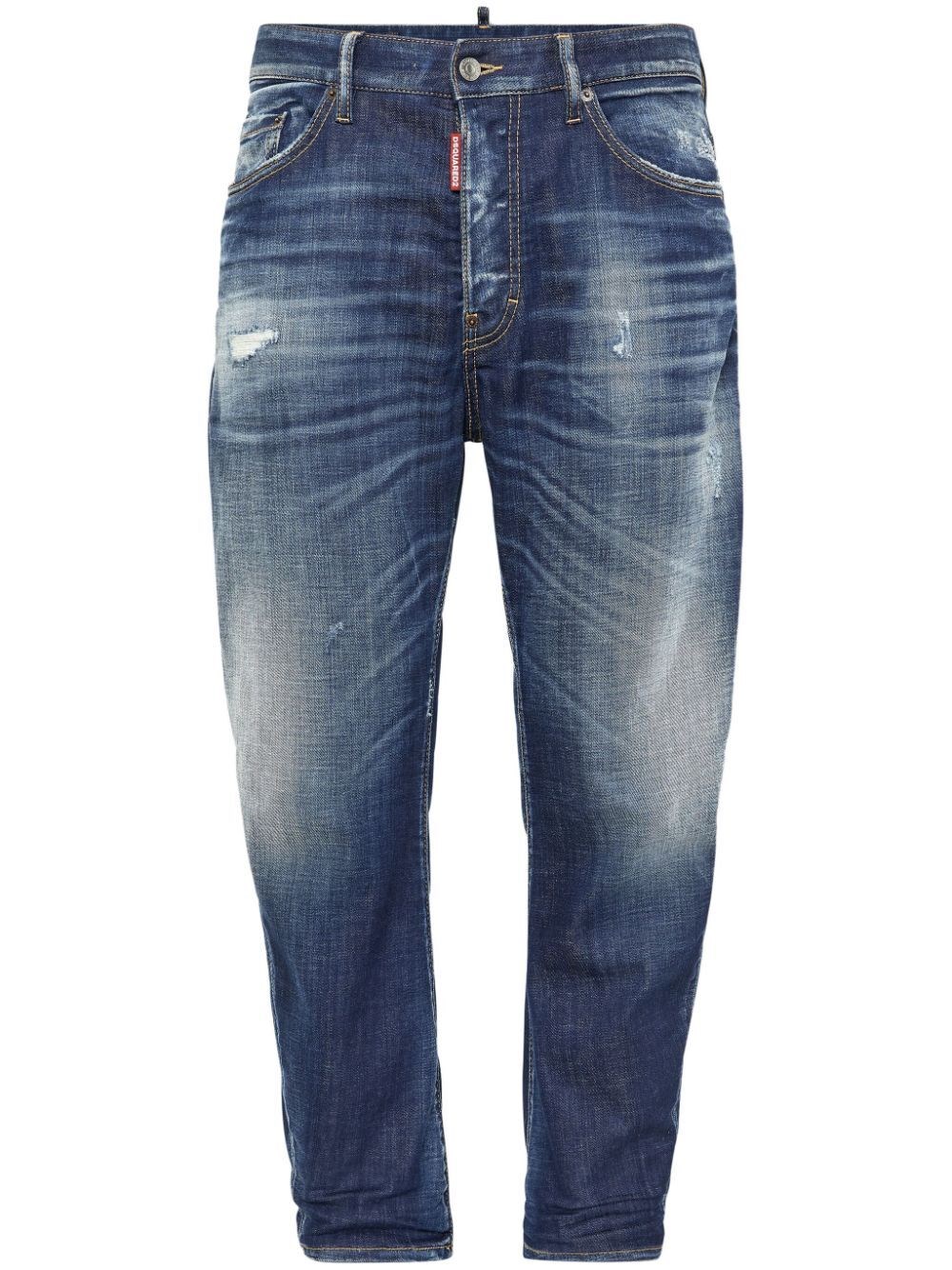 Shop Dsquared2 `bro` Jeans In Blue