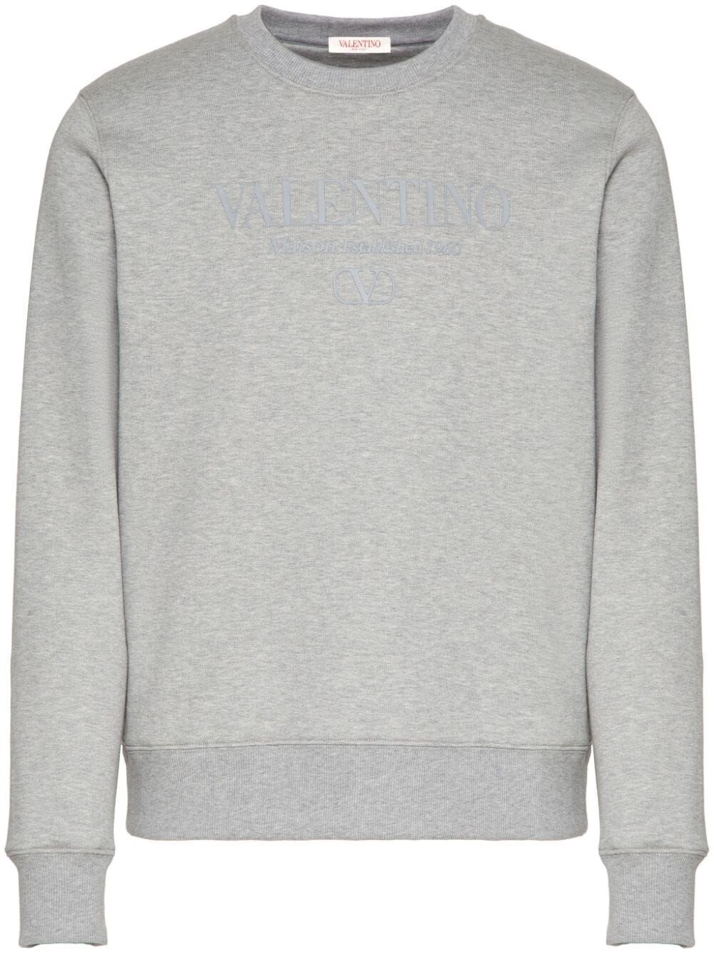 Shop Valentino `` Sweatshirt In Gray