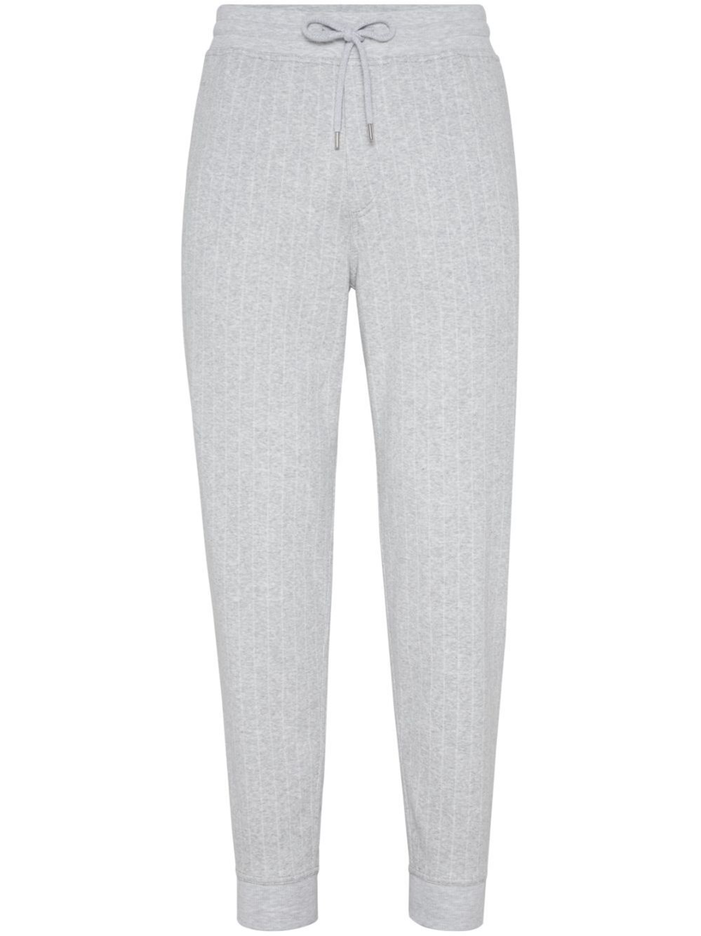 Shop Brunello Cucinelli Track Pants In Gray