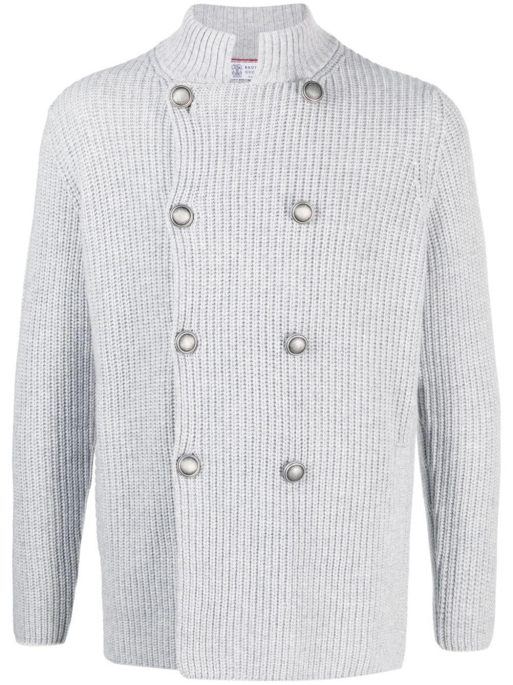 Brunello Cucinelli Cardigan In Gray