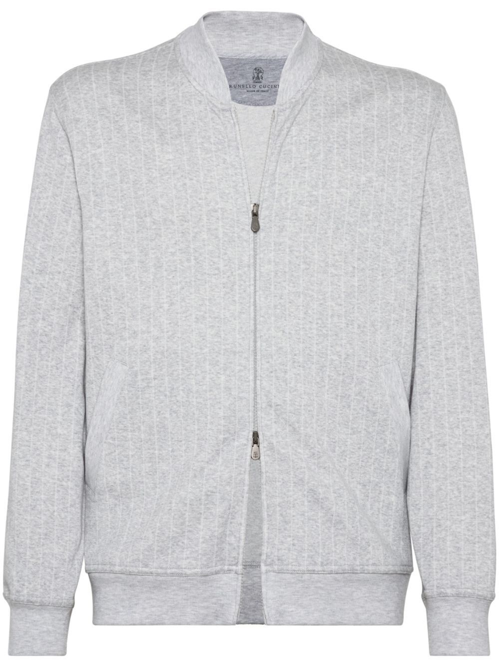 Brunello Cucinelli Cardigan Sweatshirt In Gray