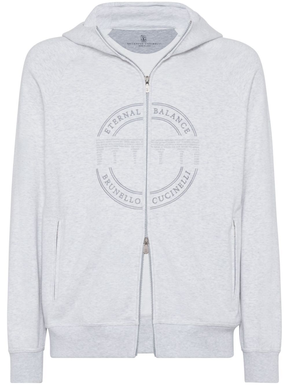 Shop Brunello Cucinelli Cardigan Sweatshirt In Gray