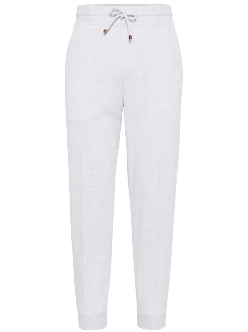 Shop Brunello Cucinelli Track Pants In Gray