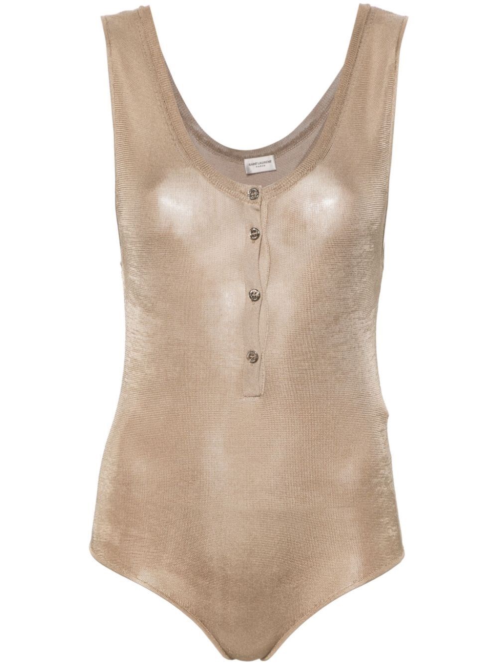 Shop Saint Laurent Body In Beige