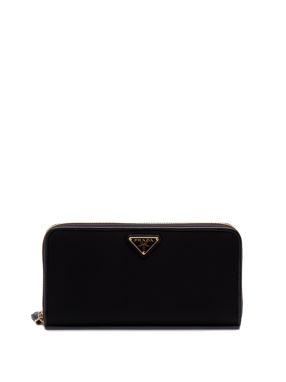 Shop Prada Large Re-nylon Wallet In Black  