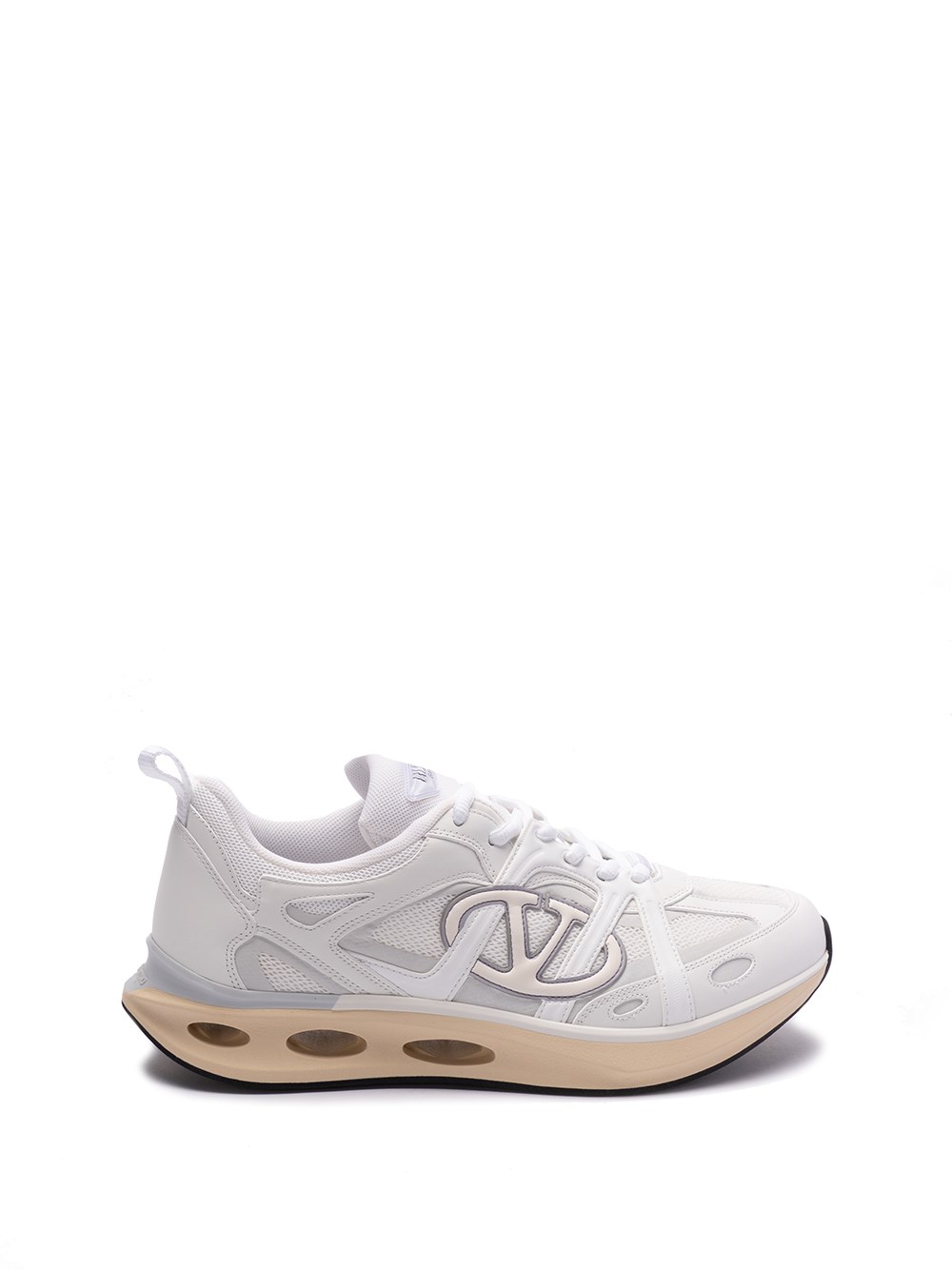 Shop Valentino `vlogo Easyjog` Sneakers In White