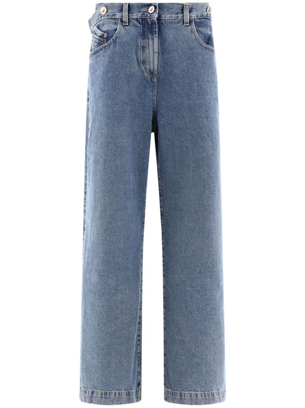 Shop Attico Long Jeans In Blue