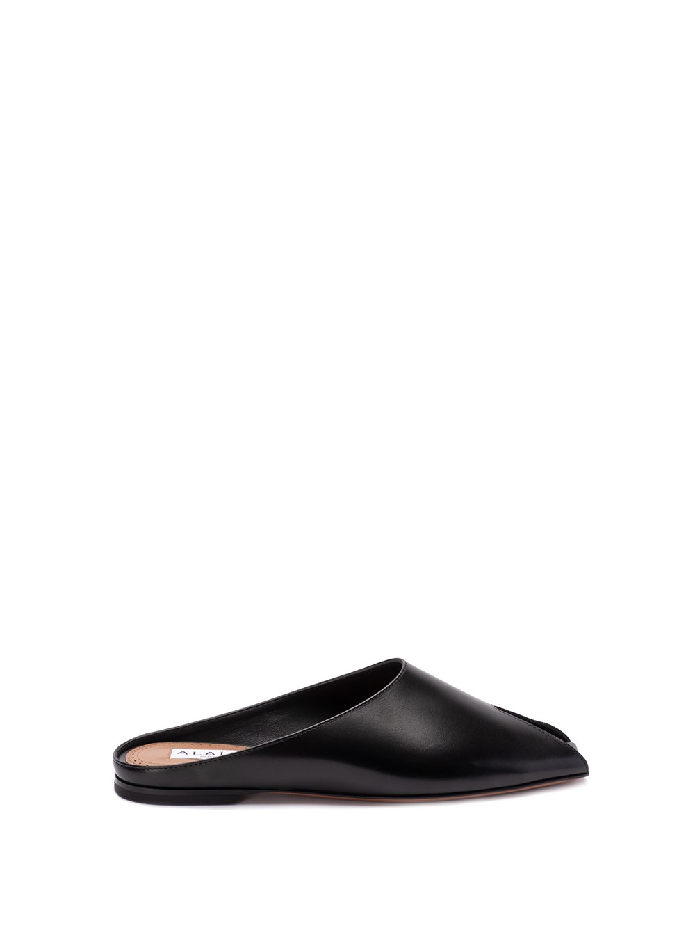 Shop Alaïa Flat Open Mules In Black  