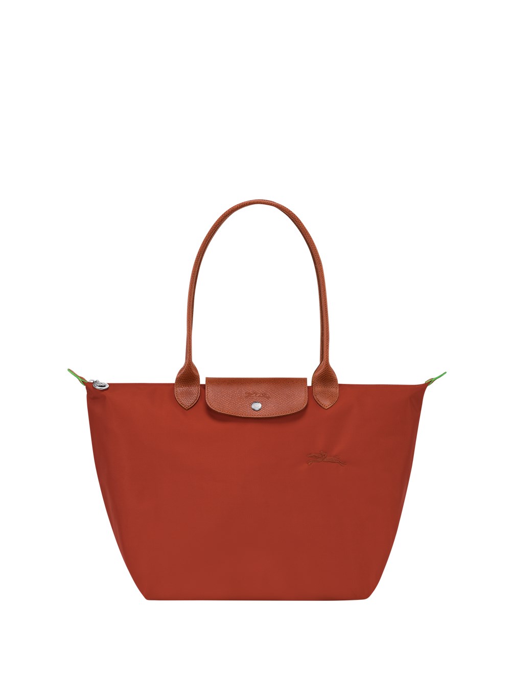 Shop Longchamp `le Pliage Green` Large Tote Bag In Brown