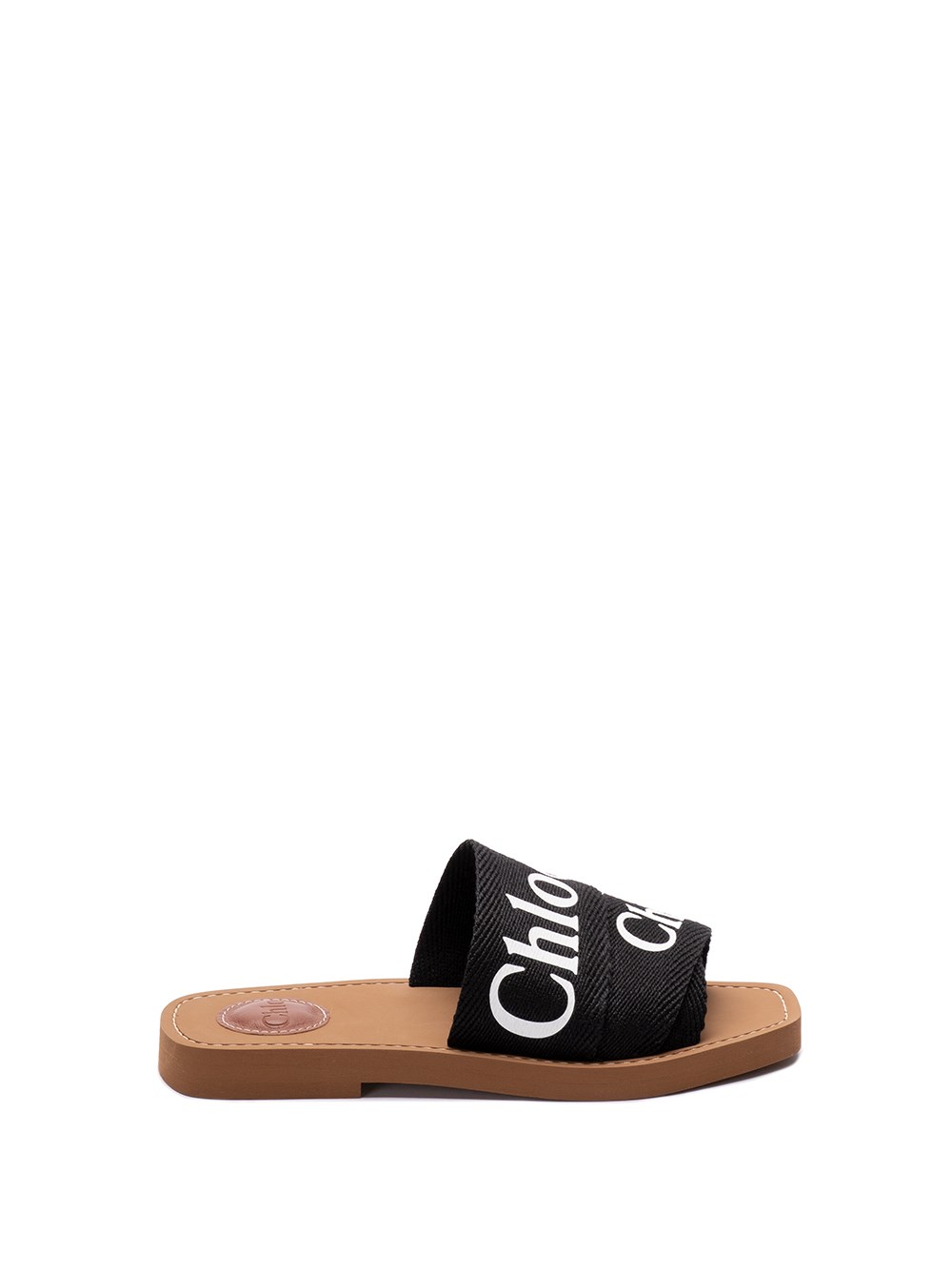 Shop Chloé `woody` Sandals In Black  