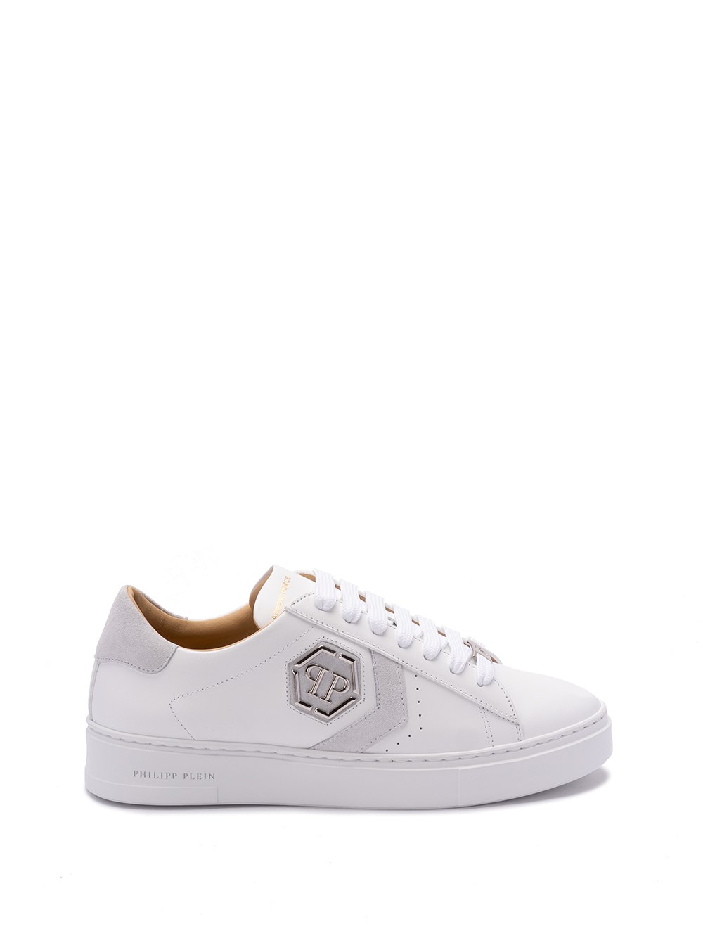 Shop Philipp Plein `arrow Force` Low-top Sneakers In White