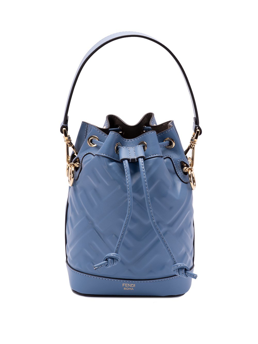 Shop Fendi `mon Tresor` Mini Bag In Blue