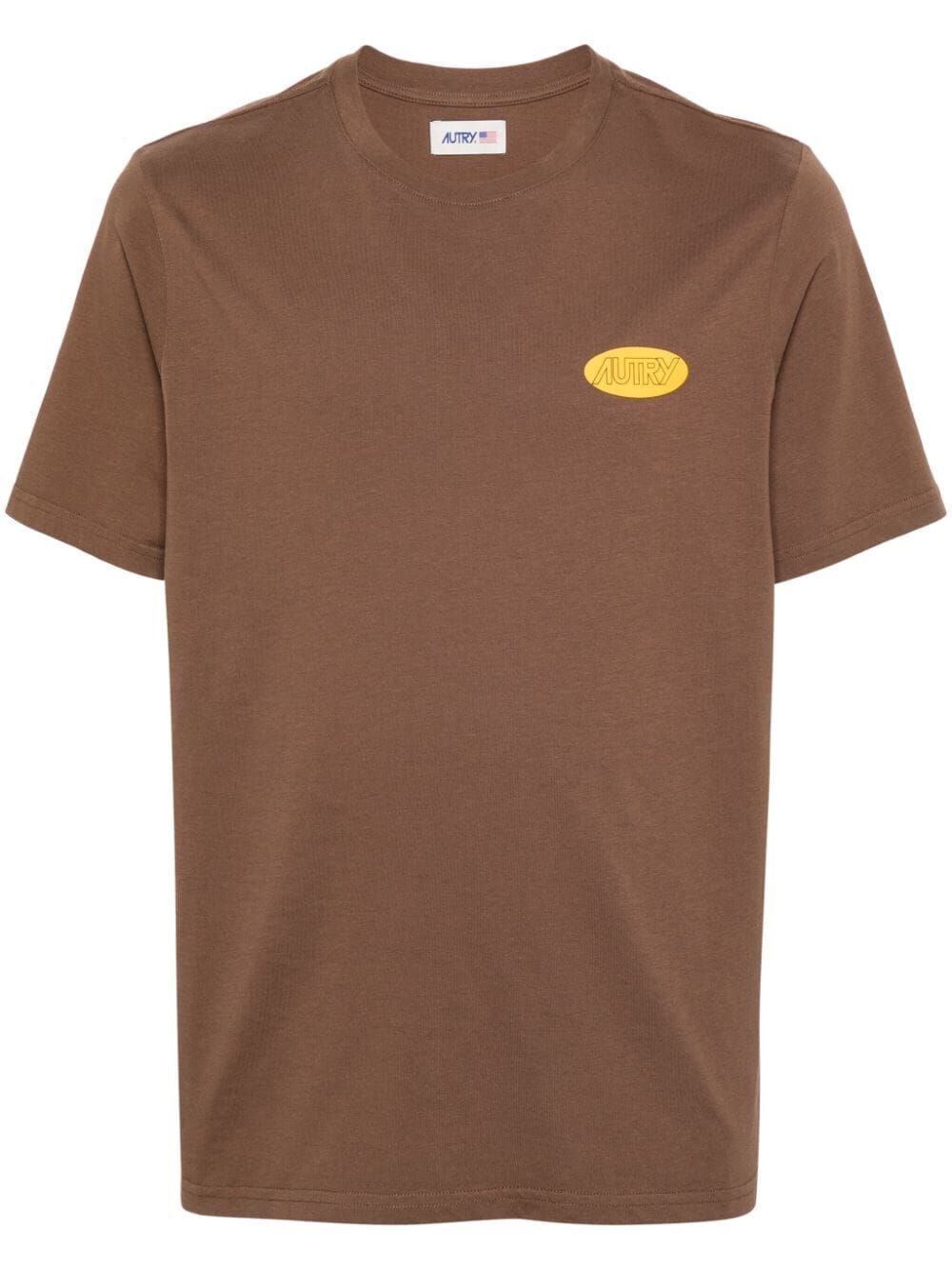 Shop Autry T-shirt In Brown