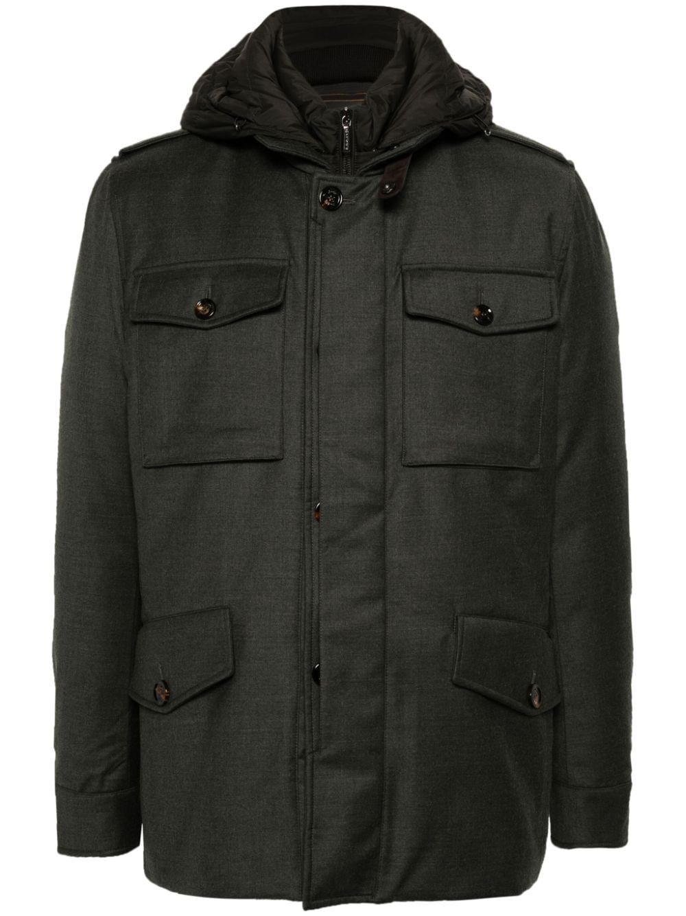 Shop Moorer `isac` Padded Jacket In Green