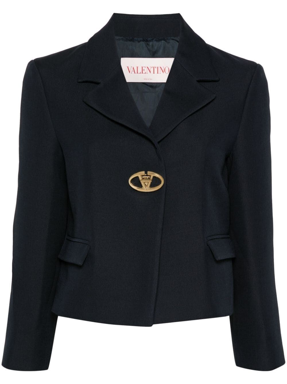 Shop Valentino Jacket In Blue