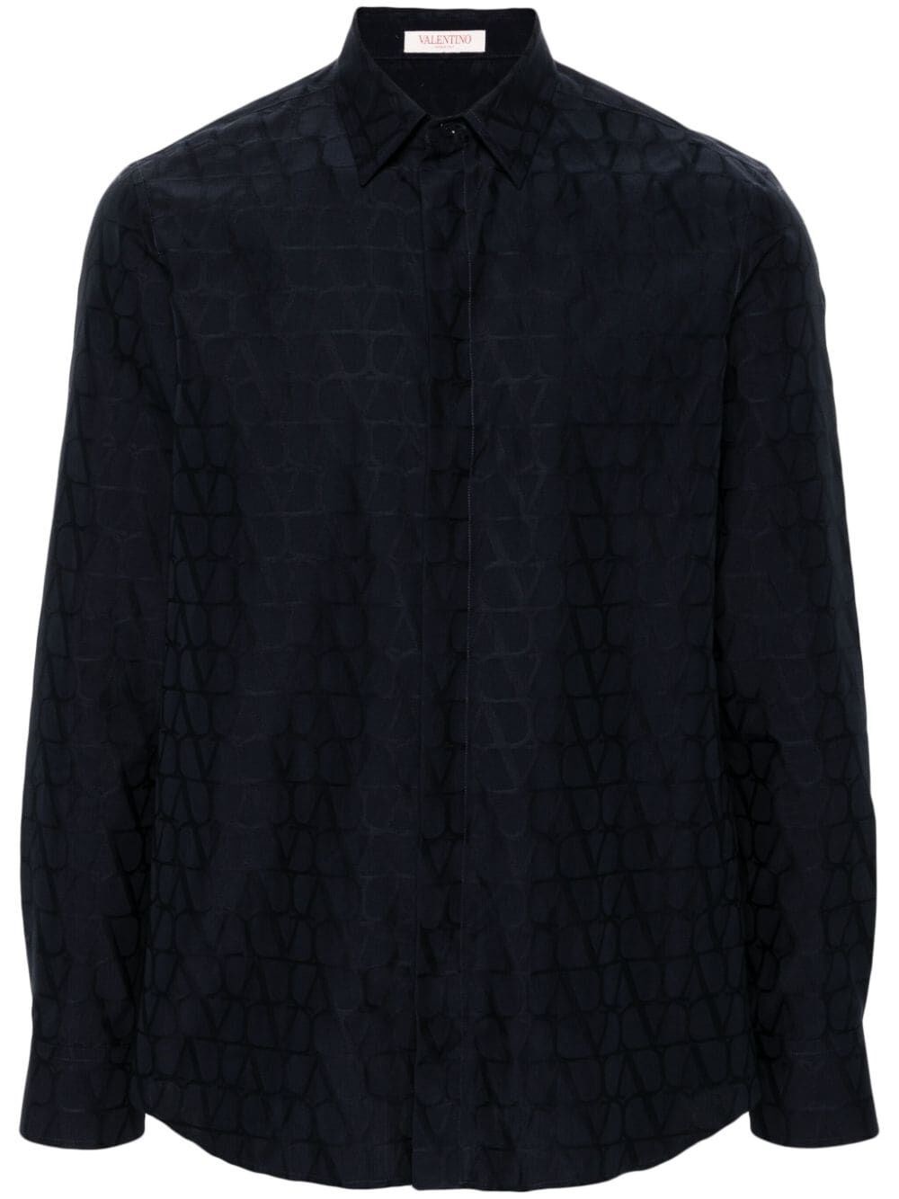 Shop Valentino `toile Iconographe` Long Sleeve Shirt In Blue