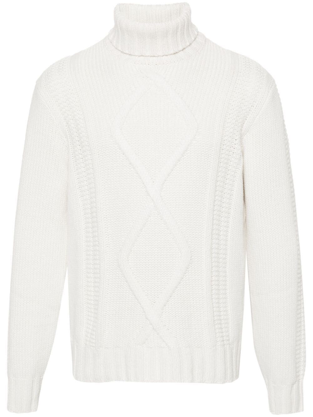 Shop Brunello Cucinelli Turtle-neck Sweater In Beige