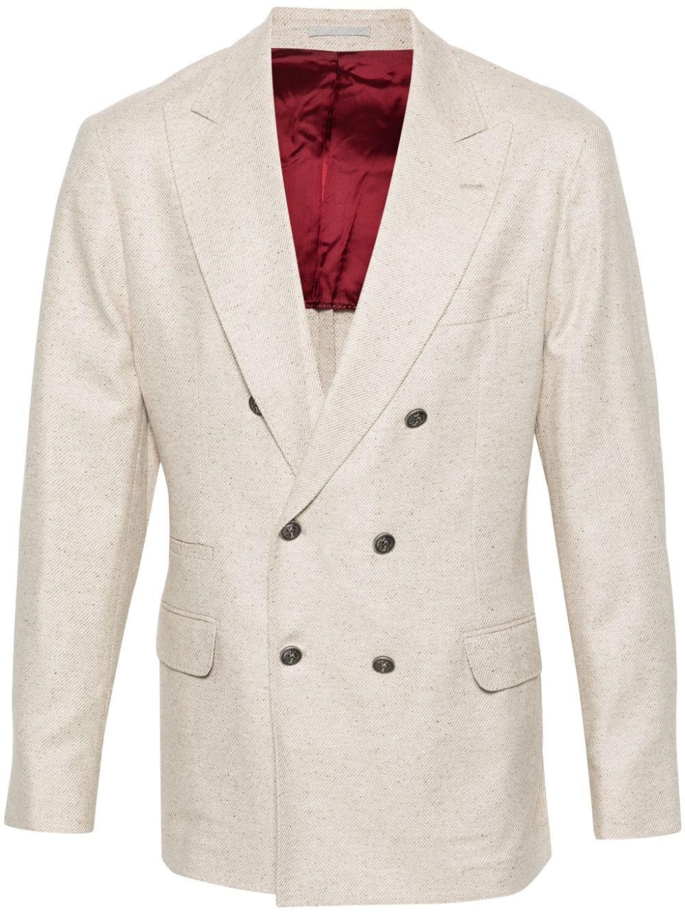 Shop Brunello Cucinelli Suit-type Jacket In Beige