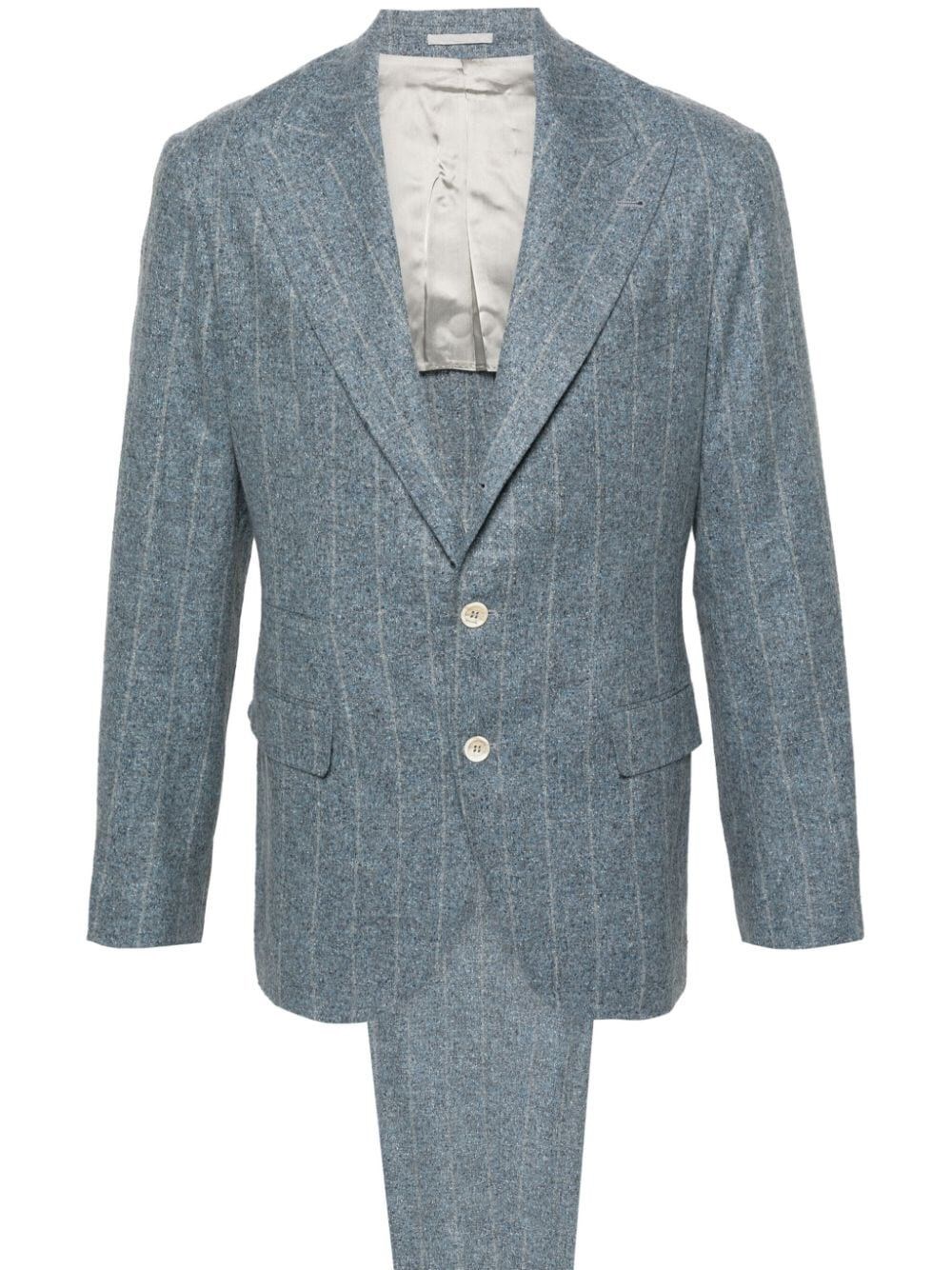 Shop Brunello Cucinelli Suit In Blue