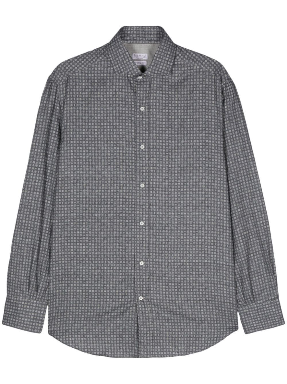 Shop Brunello Cucinelli Shirt In Blue