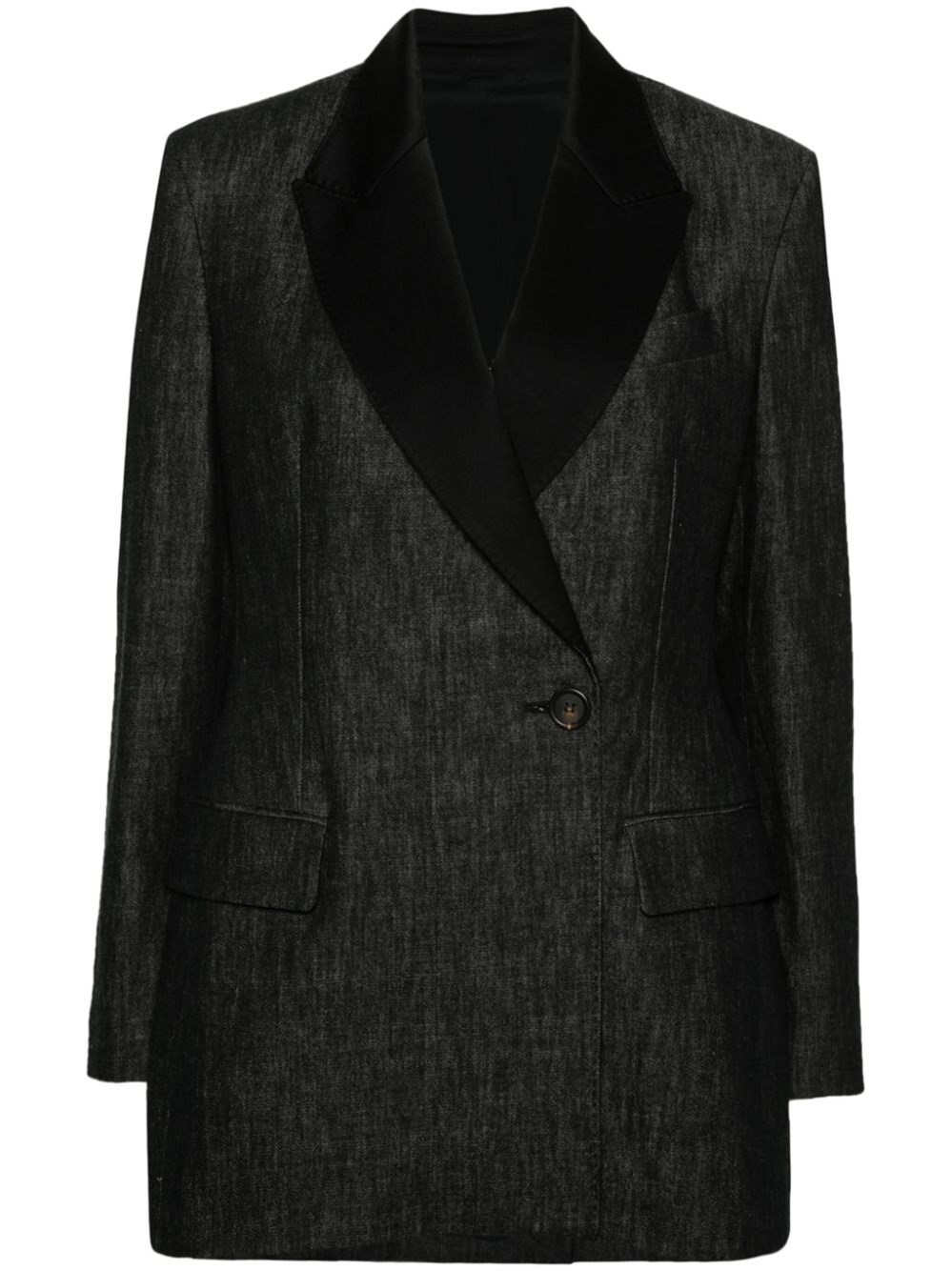 Shop Brunello Cucinelli Long Sleeve Jacket In Black  